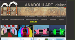 Desktop Screenshot of anadoluart.com