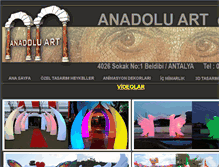 Tablet Screenshot of anadoluart.com